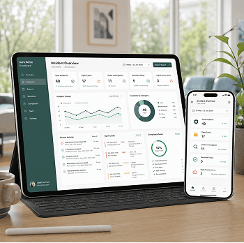 Incidents analytics dashboard view